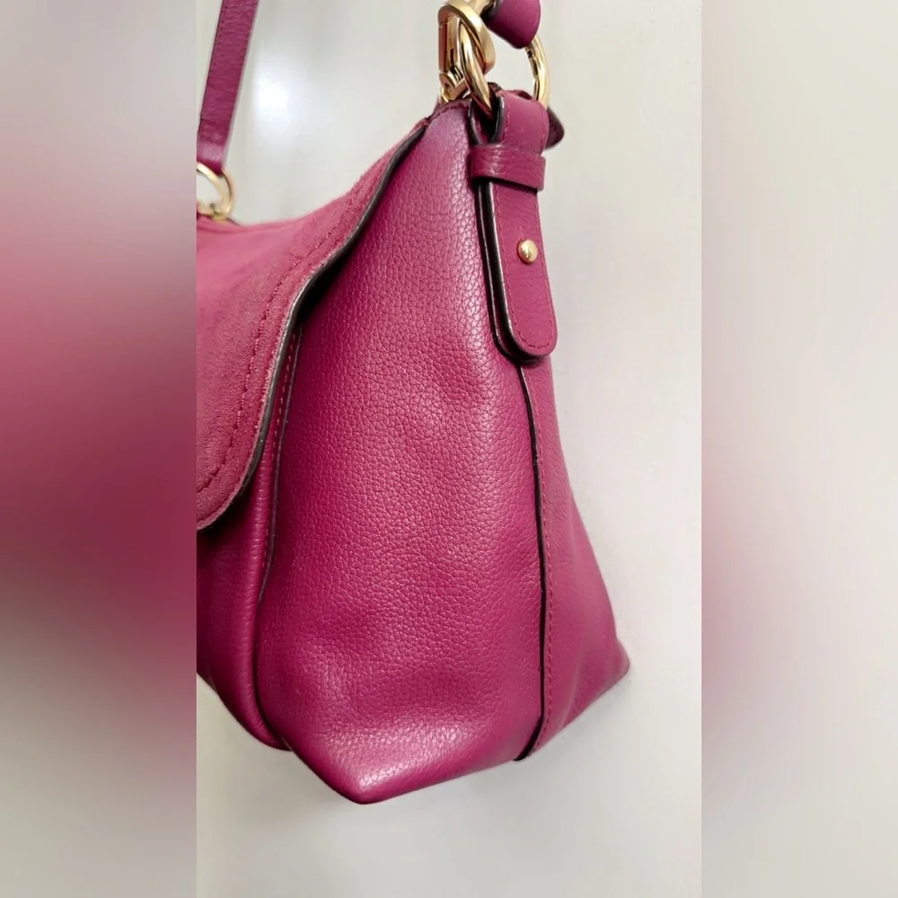 See By Chloé Burgundy Crossbody/shoulder Suede Leather bag  14” x 8” - Picture 10 of 16
